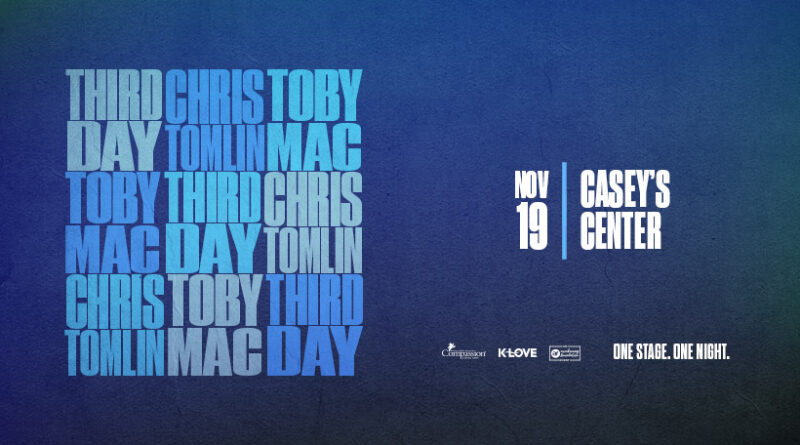 Toby Mac, Chris  Tomlin, Third Day to play Casey’s Center