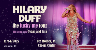 Hillary Duff coming to Casey’s Center in 2027